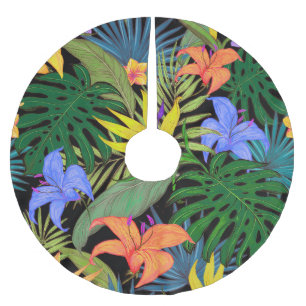 Tropisch Hawaii Aloha Flower Graphic Kerstboom Rok