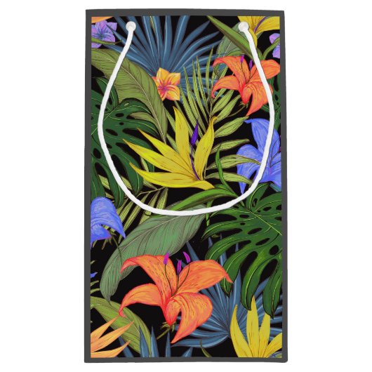 Tropisch Hawaii Aloha Flower Graphic Klein Cadeauzakje (Achterkant)