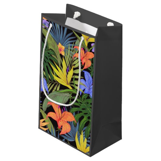 Tropisch Hawaii Aloha Flower Graphic Klein Cadeauzakje (Achterkant Gekanteld)