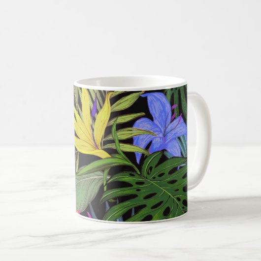 Tropisch Hawaii Aloha Flower Graphic Koffiemok (Voorkant rechts)