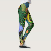 Tropisch Hawaii Aloha Flower Graphic Leggings (Rechts)