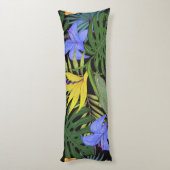 Tropisch Hawaii Aloha Flower Graphic Lichaamskussen (Achterkant (Verticaal))