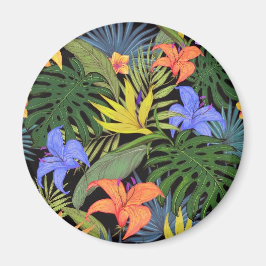 Tropisch Hawaii Aloha Flower Graphic Magneet (Voorkant)