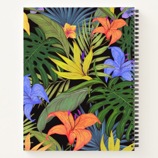 Tropisch Hawaii Aloha Flower Graphic Notitieboek (Achterkant)
