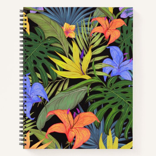 Tropisch Hawaii Aloha Flower Graphic Notitieboek (Voorkant)