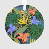 Tropisch Hawaii Aloha Flower Graphic Ornament (achterkant)