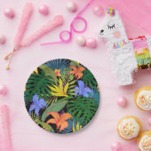 Tropisch Hawaii Aloha Flower Graphic Papieren Bordje (Feest)