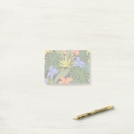 Tropisch Hawaii Aloha Flower Graphic Post-it® Notes (Op bureau)