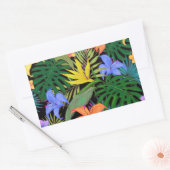 Tropisch Hawaii Aloha Flower Graphic Rechthoekige Sticker (Envelop)