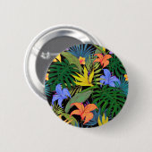 Tropisch Hawaii Aloha Flower Graphic Ronde Button 5,7 Cm (Voorkant /achterkant)