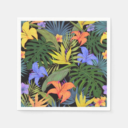 Tropisch Hawaii Aloha Flower Graphic Servet (Voorkant)