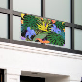 Tropisch Hawaii Aloha Flower Graphic Spandoek (Buitenkant Gebouw)