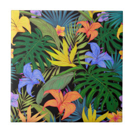 Tropisch Hawaii Aloha Flower Graphic Tegeltje