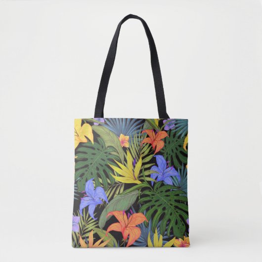 Tropisch Hawaii Aloha Flower Graphic Tote Bag (Voorkant)