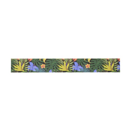 Tropisch Hawaii Aloha Flower Graphic Uitnodigingen Wikkel (Vlak)