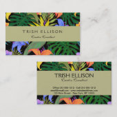 Tropisch Hawaii Aloha Flower Graphic Visitekaartje (Voorkant / Achterkant)