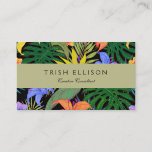Tropisch Hawaii Aloha Flower Graphic Visitekaartje