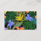 Tropisch Hawaii Aloha Flower Graphic Visitekaartje (Achterkant)