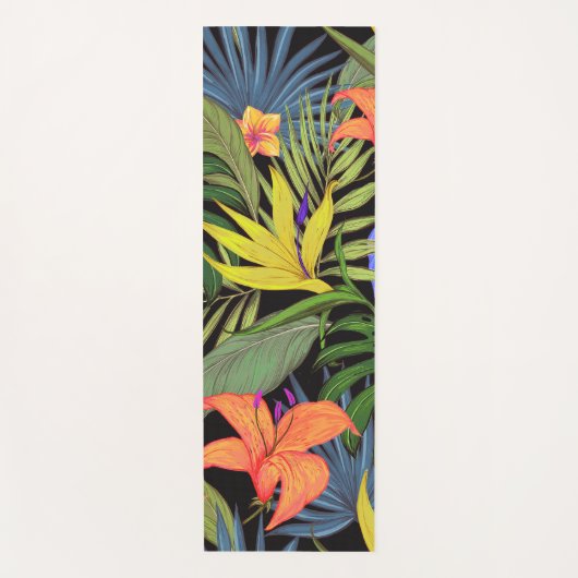 Tropisch Hawaii Aloha Flower Graphic Yogamat (Voorkant)