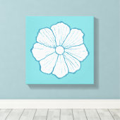 Tropisch Hawaii Hawaiian Flower Art Canvas (Insitu (Houten vloer))