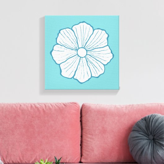 Tropisch Hawaii Hawaiian Flower Art Canvas (Insitu (Woonkamer))