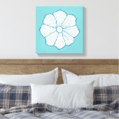 Tropisch Hawaii Hawaiian Flower Art Canvas Afdruk (Insitu (Slaapkamer))