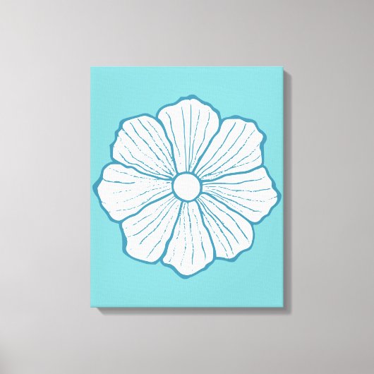 Tropisch Hawaii Hawaiian Flower Art Canvas Afdruk (Voorkant)