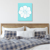 Tropisch Hawaii Hawaiian Flower Art Canvas Afdruk (Insitu (Slaapkamer))