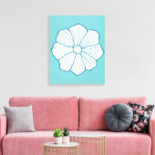 Tropisch Hawaii Hawaiian Flower Art Canvas Afdruk (Insitu (Woonkamer))