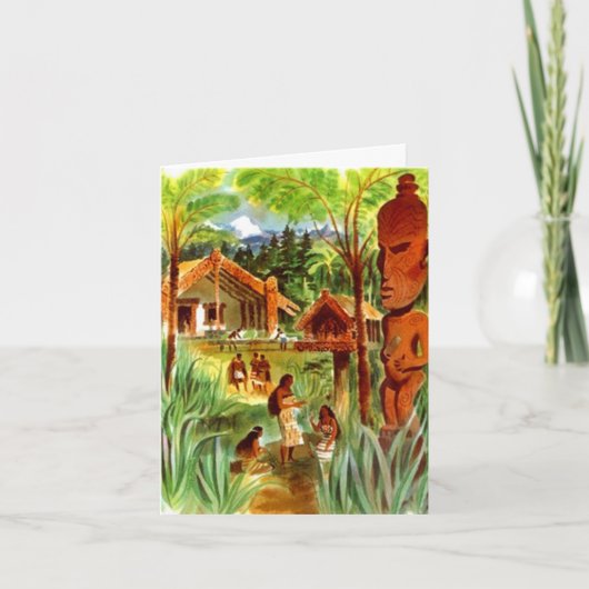 Tropisch Hawaii Tiki Mahalo Bedankt voor je TY-kaa (Voorkant)