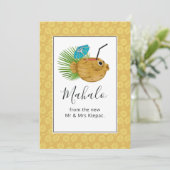 Tropisch Hawaii Totem Summer Bedankkaart (Staand voorkant)