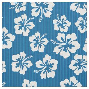 Tropisch Hawaiiaans Hibiscus bloemmotief Stof