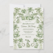Tropisch Hawaiiaans Vrijgezellenfeest Kaart (Voorkant)