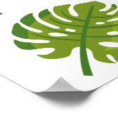 Tropisch Hawaiian Aloha Baby shower Poster (Hoek)