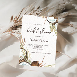 Tropisch Hawaiian Floral & Coconut Vrijgezellenfee Kaart