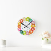 Tropisch Hawaiian Floral Design Ronde Klok (Huis)