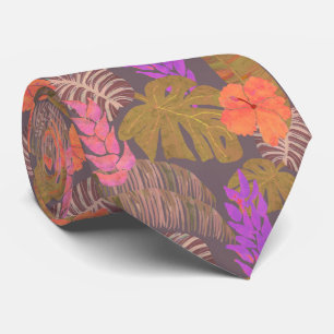 Tropisch Hawaiian Floral Stropdas