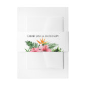 Tropisch Hawaiian Floral Uitnodigingen Wikkel (Voorkant Voorbeeld)