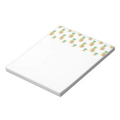 Tropisch Hawaiian Gold Foil Pineappel Patroon Notitieblok (Linkerzijde)