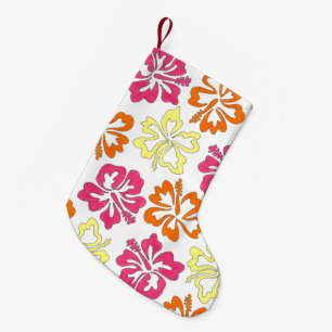 Tropisch Hawaiian Hibiscus Flowers Floral Luau Kleine Kerstsok