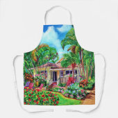 Tropisch Hawaiian House BBQ Kitchen Apron Schort (Voorkant)