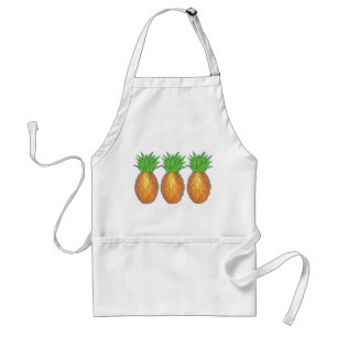 Tropisch Hawaiian Island Luau Pineapple Fruit Standaard Schort
