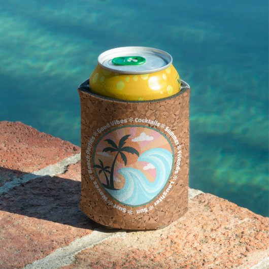 Tropisch Hawaiian Island Palm Trees Good Vibes Blikjeskoeler (Insitu Zwembad)