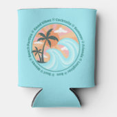 Tropisch Hawaiian Island Palm Trees Good Vibes Blikjeskoeler (Voorkant)