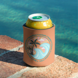 Tropisch Hawaiian Island Palm Trees Good Vibes Blikjeskoeler