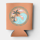 Tropisch Hawaiian Island Palm Trees Good Vibes Blikjeskoeler (Voorkant)