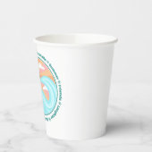 Tropisch Hawaiian Island Palm Trees Good Vibes Papieren Bekers (Links)