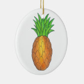 Tropisch Hawaiian Island Pineappels Fruit Welkom Keramisch Ornament (Rechts)