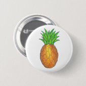 Tropisch Hawaiian Island Pineapple Fruit Hawaii Ronde Button 5,7 Cm (Voorkant /achterkant)