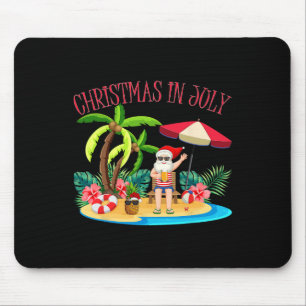 Tropisch Hawaiian Kerstmis Zomer Kerstman Kerstmis Muismat